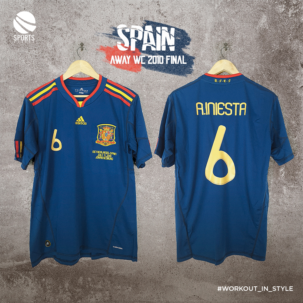 Spain Home Iniesta Classic Jersey 2010